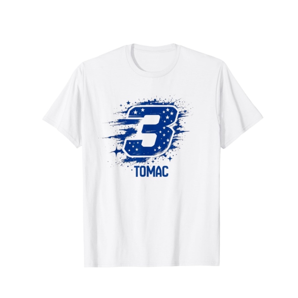 Eli Tomac ET3 USA 2025 Motorcross & Supercross Merchandise T-Shirt Adult Medium.